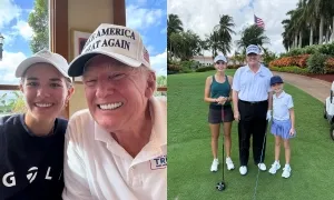Ông Trump chơi golf cùng cháu gái vào cuối tuần đầu tiên sau khi đắc cử